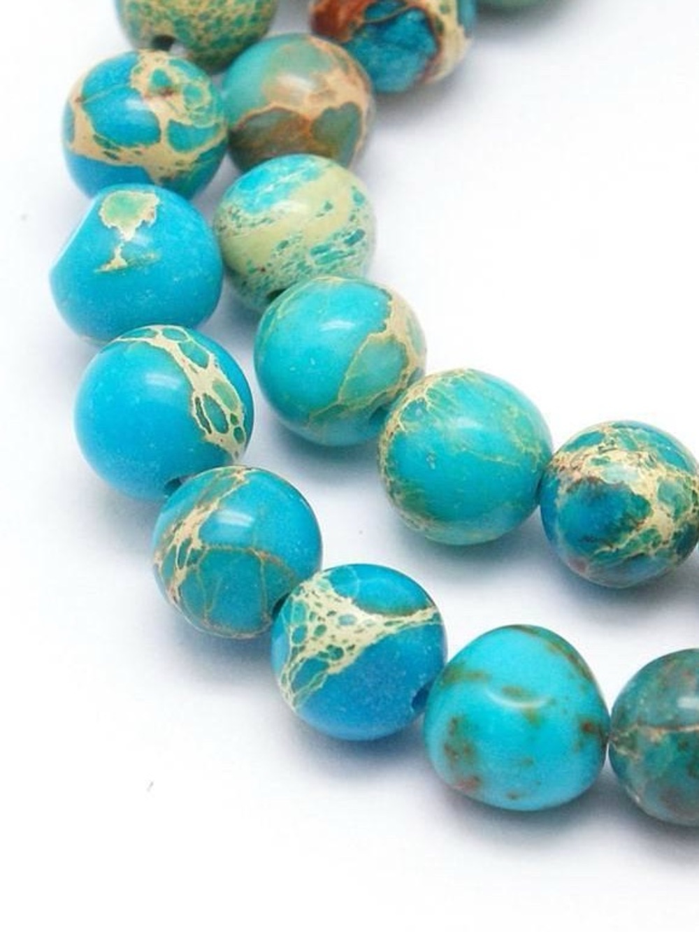 🆕New Blue Imperial Jasper Gemstone Bracelet-8mm - Picture 2 of 2